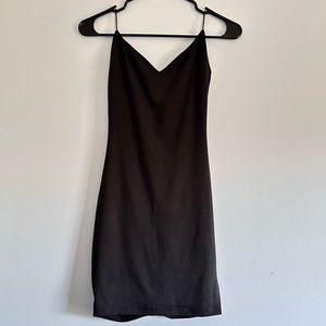 Tobi Black bodycon Slinky Ruched Dress